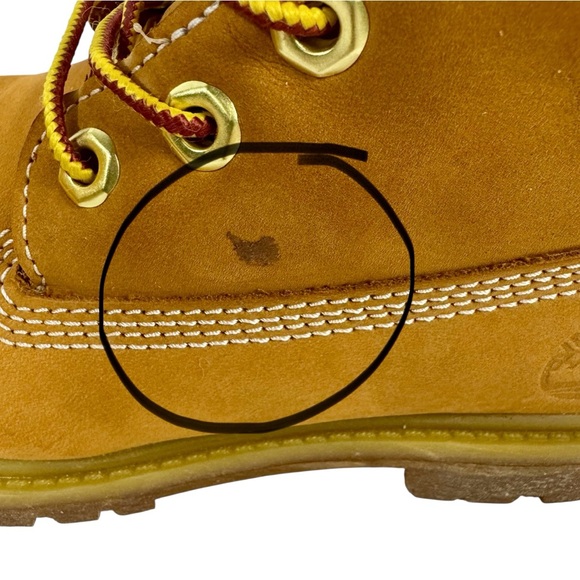 Timberland Womens Premium 6” Boots Waterproof Wheat Nubuck - Picture 10 of 14